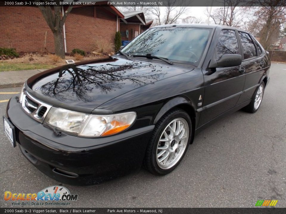 2000 Saab 9-3 Viggen Sedan Black / Black Leather Photo #1