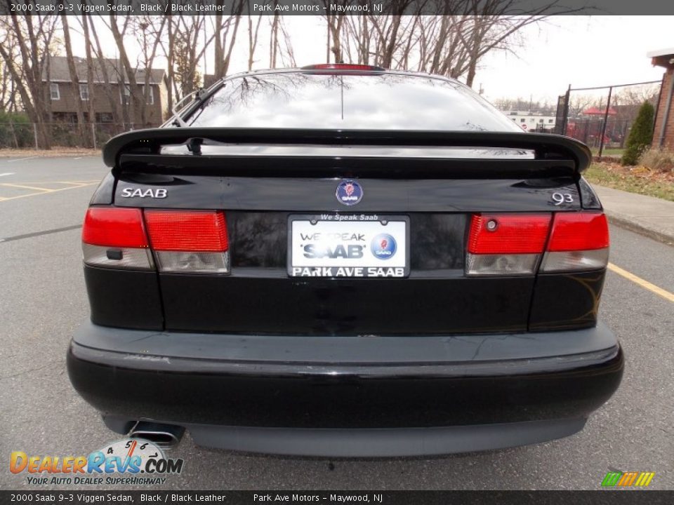 2000 Saab 9-3 Viggen Sedan Black / Black Leather Photo #4