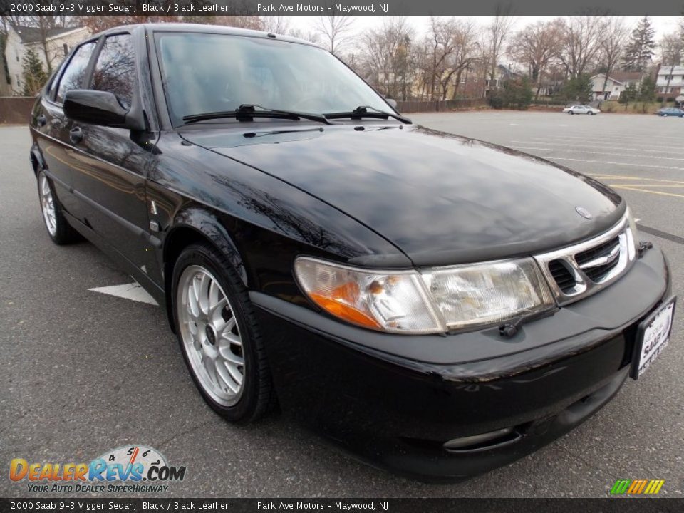 2000 Saab 9-3 Viggen Sedan Black / Black Leather Photo #7