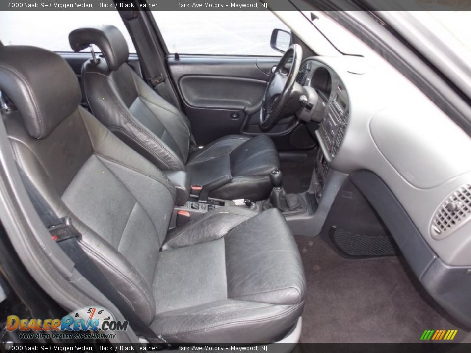 2000 Saab 9-3 Viggen Sedan Black / Black Leather Photo #19