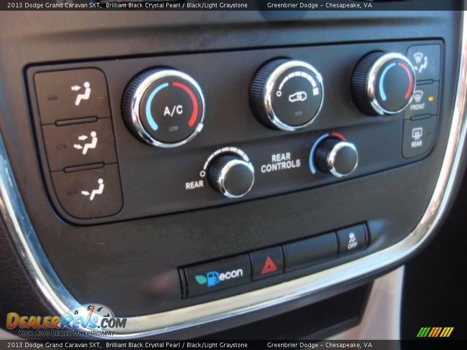 2013 Dodge Grand Caravan SXT Brilliant Black Crystal Pearl / Black/Light Graystone Photo #4