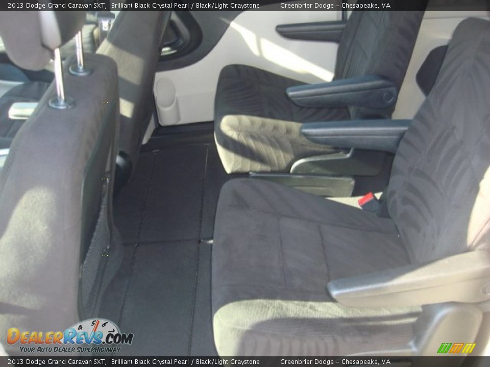 2013 Dodge Grand Caravan SXT Brilliant Black Crystal Pearl / Black/Light Graystone Photo #19