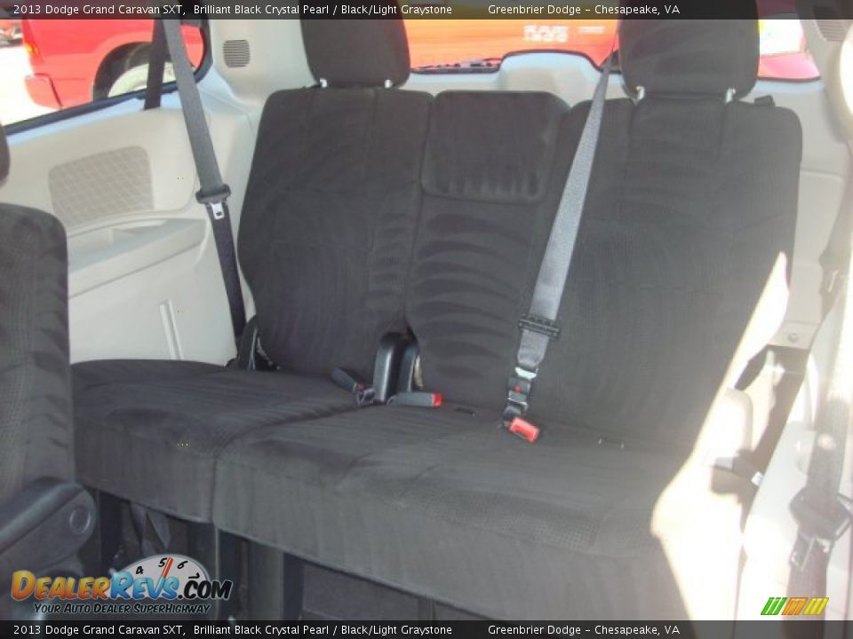 2013 Dodge Grand Caravan SXT Brilliant Black Crystal Pearl / Black/Light Graystone Photo #20