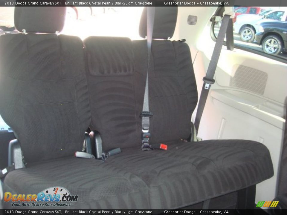2013 Dodge Grand Caravan SXT Brilliant Black Crystal Pearl / Black/Light Graystone Photo #23