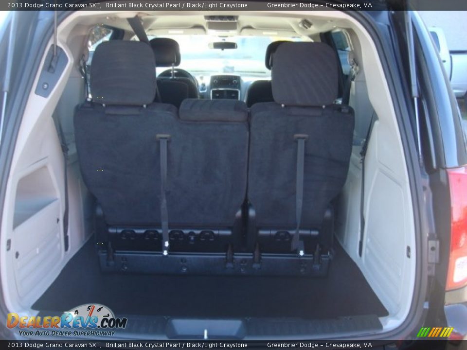 2013 Dodge Grand Caravan SXT Brilliant Black Crystal Pearl / Black/Light Graystone Photo #24