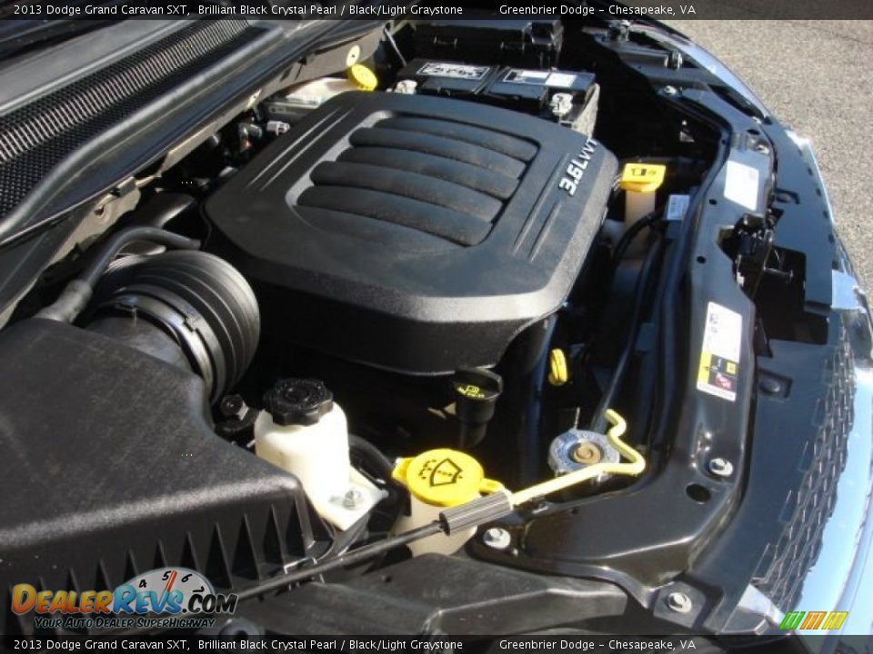 2013 Dodge Grand Caravan SXT Brilliant Black Crystal Pearl / Black/Light Graystone Photo #27