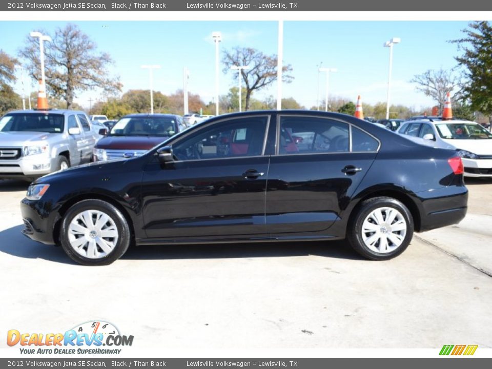 2012 Volkswagen Jetta SE Sedan Black / Titan Black Photo #2
