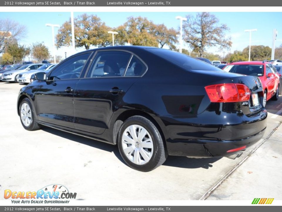 2012 Volkswagen Jetta SE Sedan Black / Titan Black Photo #3