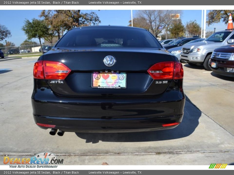 2012 Volkswagen Jetta SE Sedan Black / Titan Black Photo #4