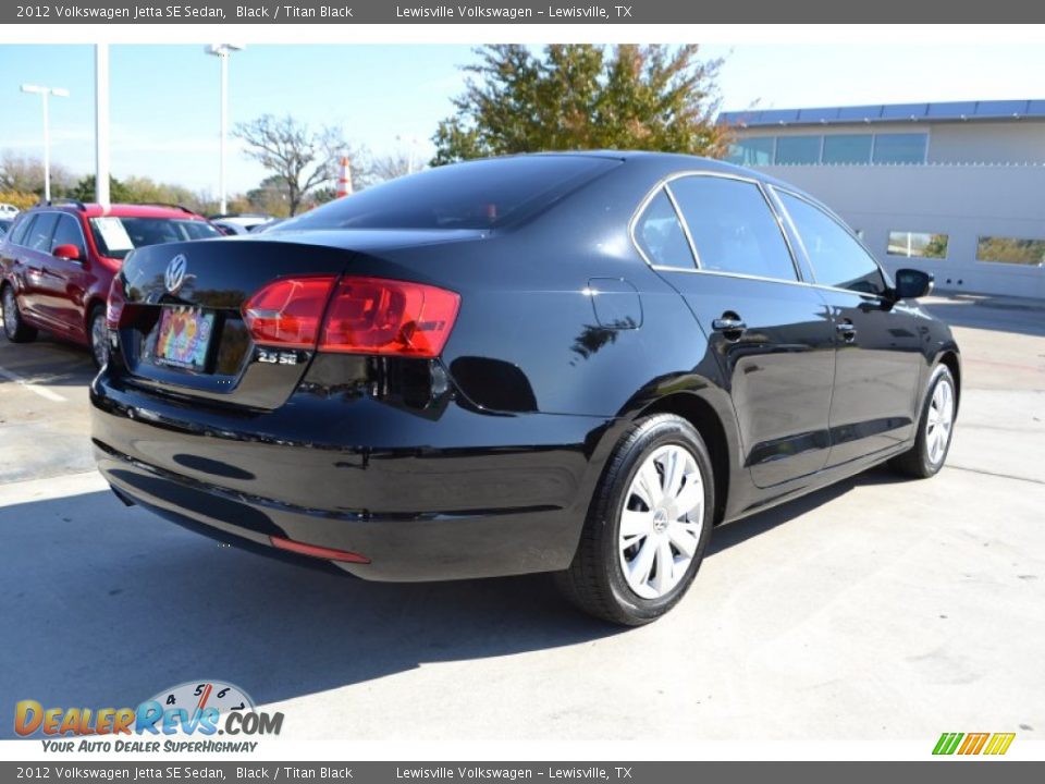 2012 Volkswagen Jetta SE Sedan Black / Titan Black Photo #5