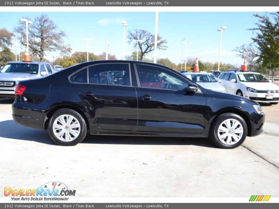 2012 Volkswagen Jetta SE Sedan Black / Titan Black Photo #6