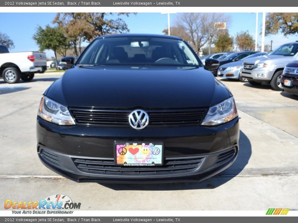 2012 Volkswagen Jetta SE Sedan Black / Titan Black Photo #8