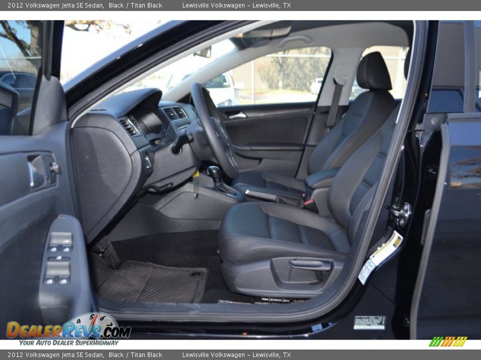2012 Volkswagen Jetta SE Sedan Black / Titan Black Photo #9
