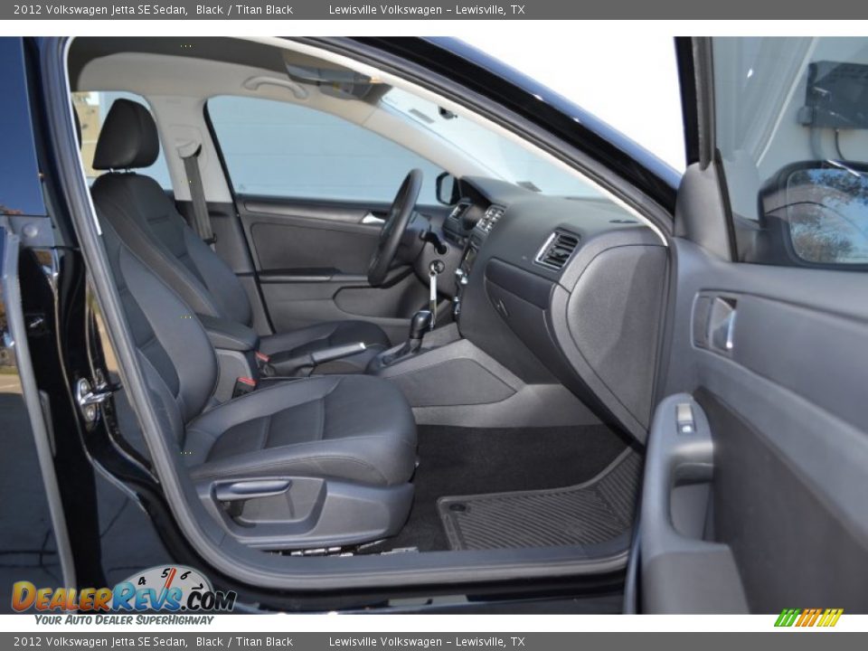 2012 Volkswagen Jetta SE Sedan Black / Titan Black Photo #10