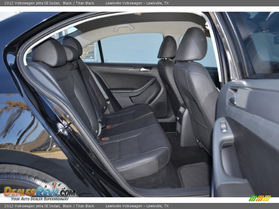2012 Volkswagen Jetta SE Sedan Black / Titan Black Photo #11