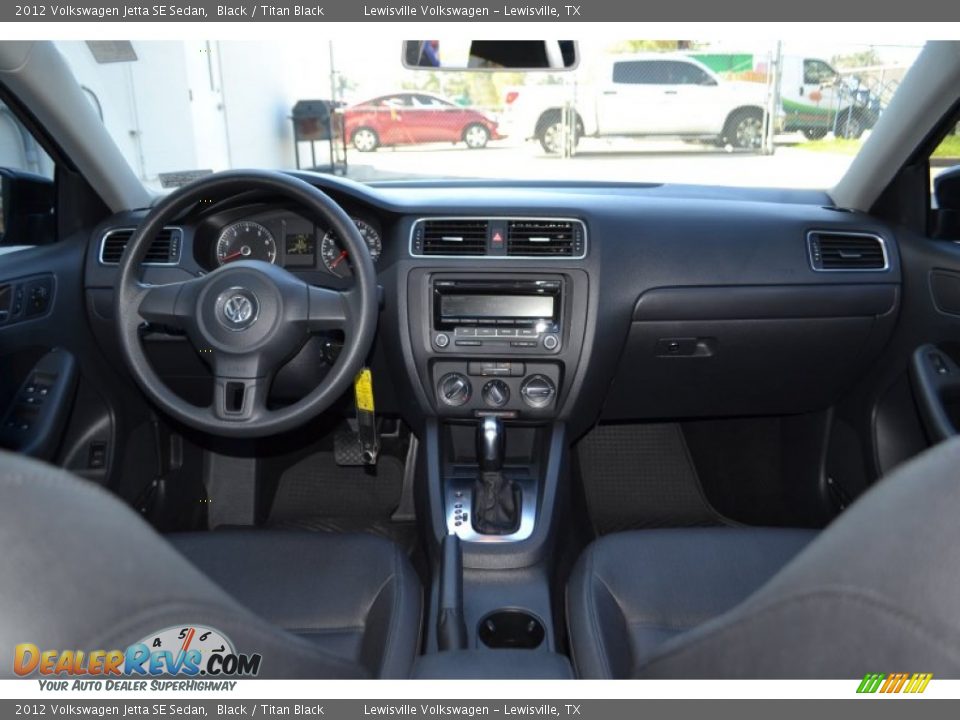 2012 Volkswagen Jetta SE Sedan Black / Titan Black Photo #14