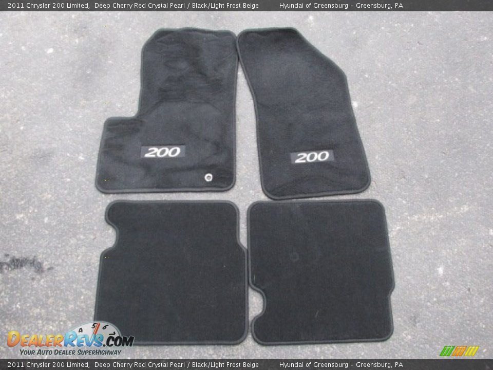 2011 Chrysler 200 Limited Deep Cherry Red Crystal Pearl / Black/Light Frost Beige Photo #22