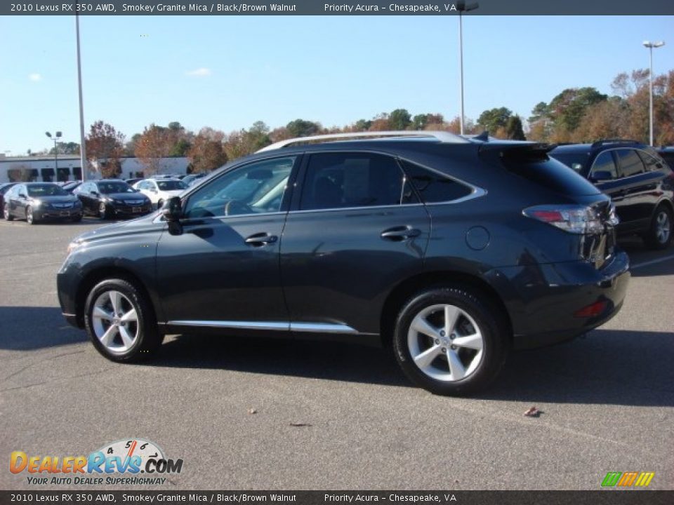 2010 Lexus RX 350 AWD Smokey Granite Mica / Black/Brown Walnut Photo #3
