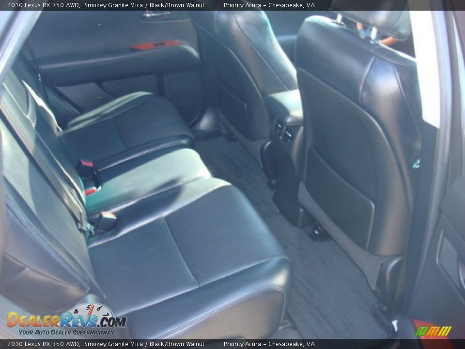2010 Lexus RX 350 AWD Smokey Granite Mica / Black/Brown Walnut Photo #14