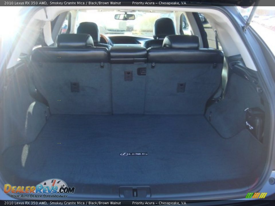 2010 Lexus RX 350 AWD Smokey Granite Mica / Black/Brown Walnut Photo #16
