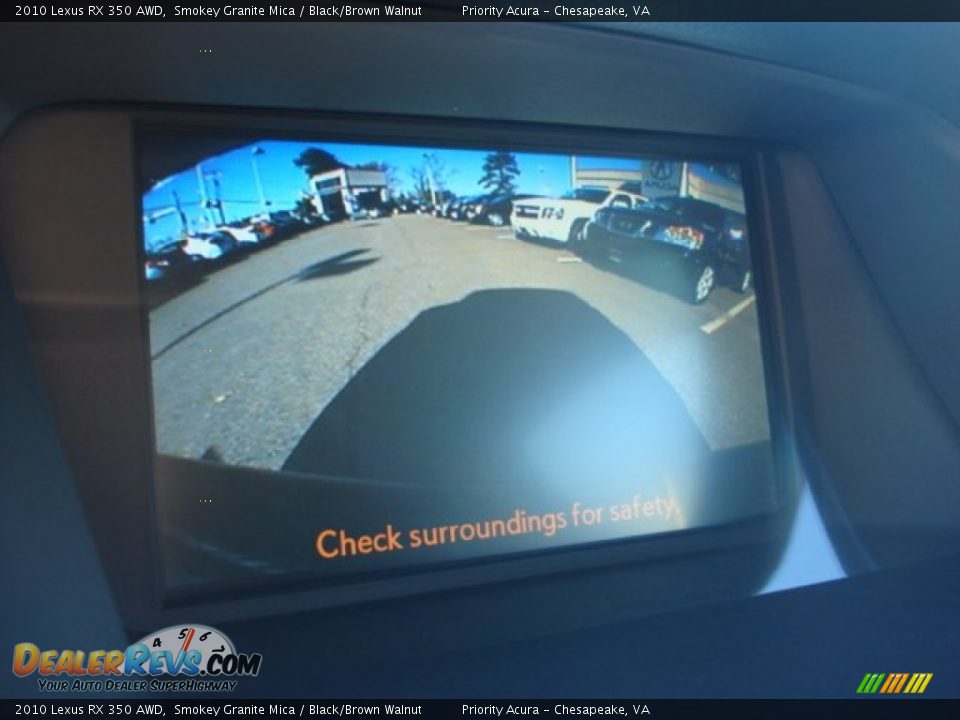 2010 Lexus RX 350 AWD Smokey Granite Mica / Black/Brown Walnut Photo #19