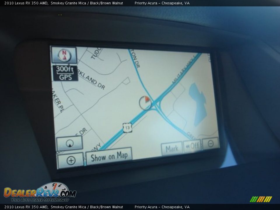 2010 Lexus RX 350 AWD Smokey Granite Mica / Black/Brown Walnut Photo #20