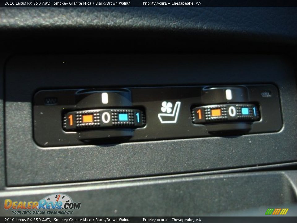 2010 Lexus RX 350 AWD Smokey Granite Mica / Black/Brown Walnut Photo #23