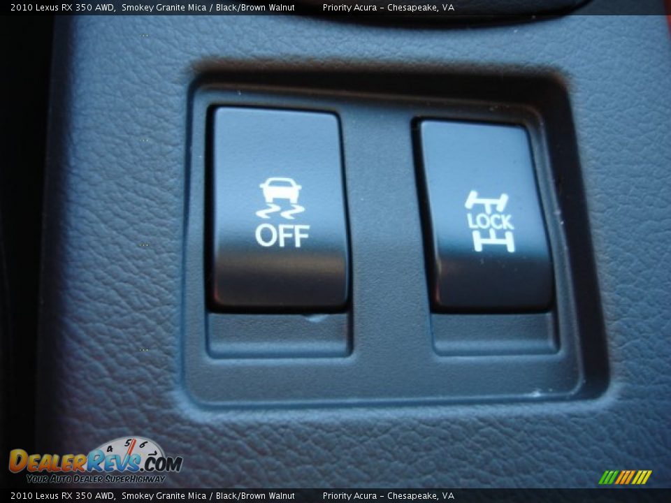 2010 Lexus RX 350 AWD Smokey Granite Mica / Black/Brown Walnut Photo #24