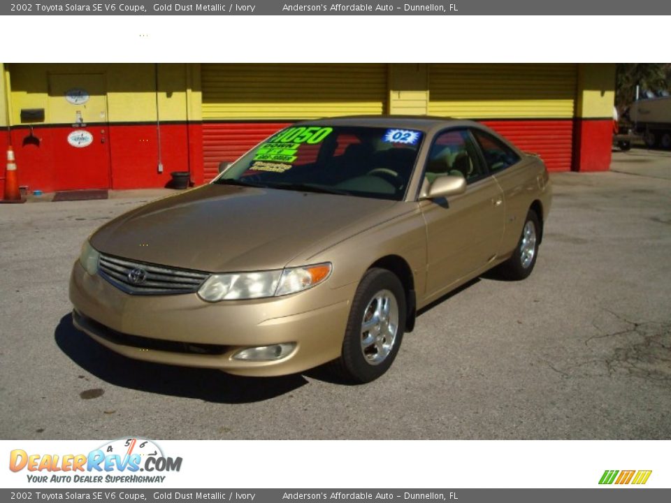 2002 Toyota Solara SE V6 Coupe Gold Dust Metallic / Ivory Photo #1