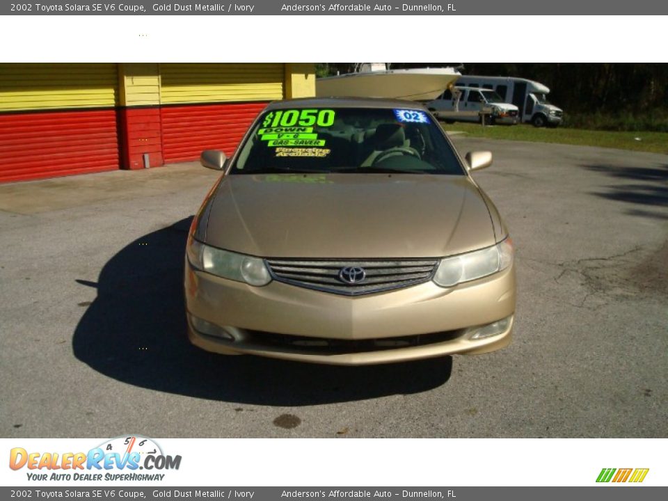 2002 Toyota Solara SE V6 Coupe Gold Dust Metallic / Ivory Photo #2