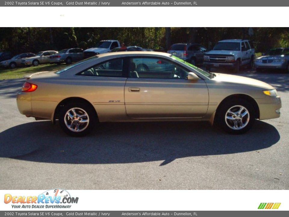 2002 Toyota Solara SE V6 Coupe Gold Dust Metallic / Ivory Photo #4