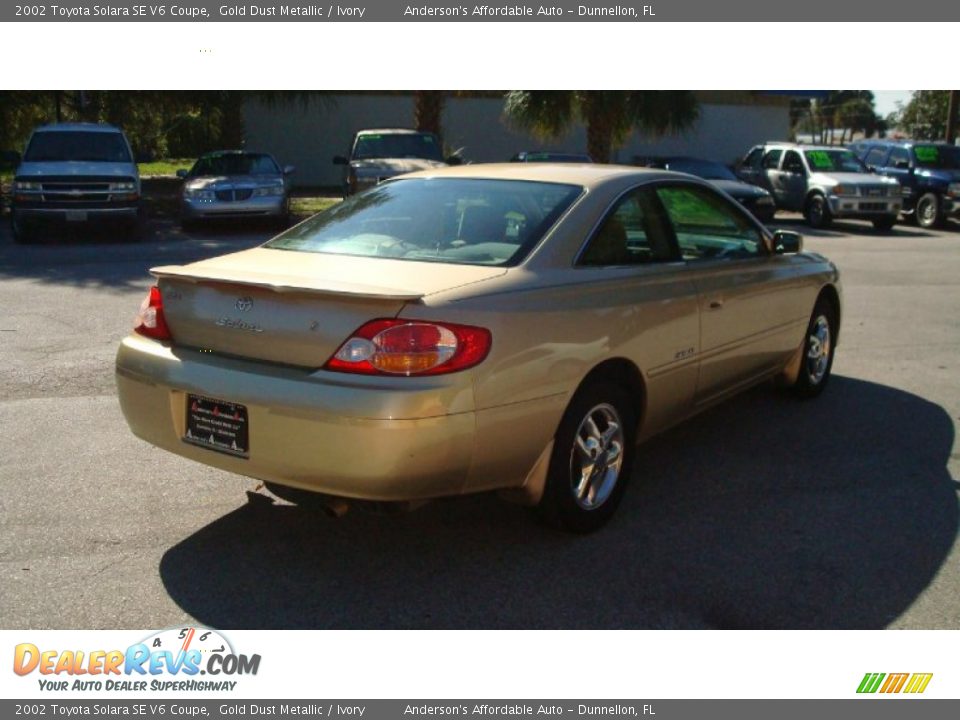 2002 Toyota Solara SE V6 Coupe Gold Dust Metallic / Ivory Photo #5