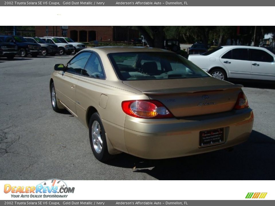 2002 Toyota Solara SE V6 Coupe Gold Dust Metallic / Ivory Photo #7
