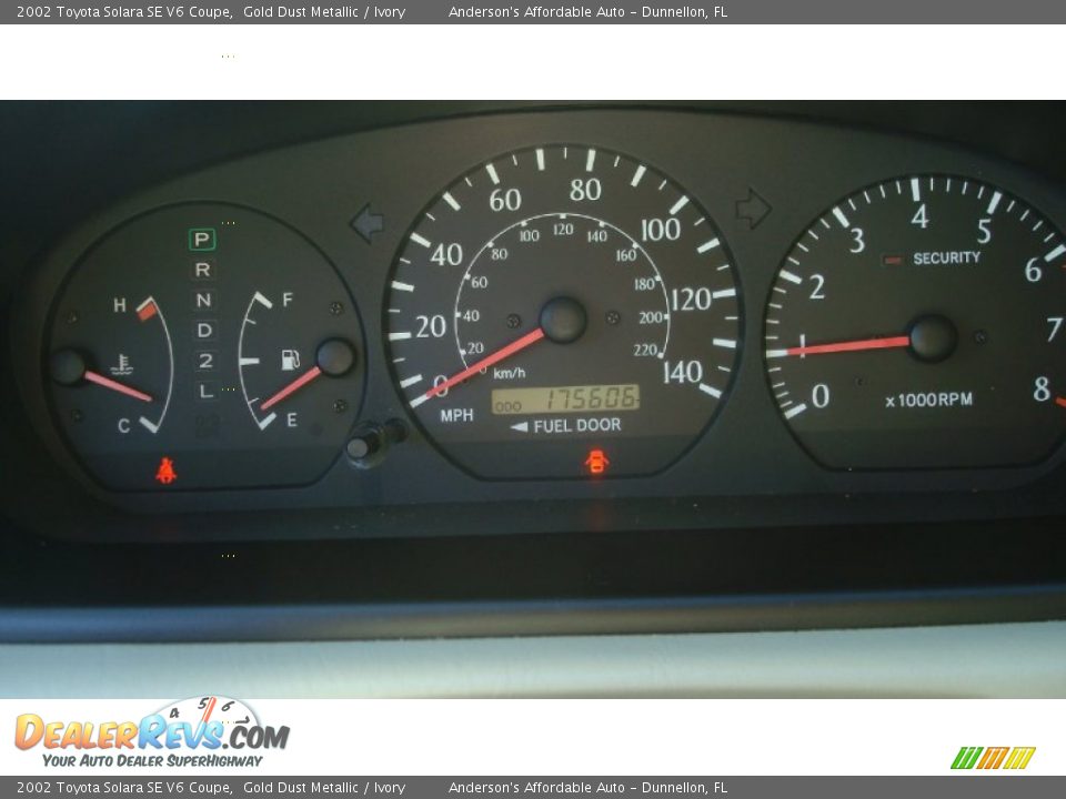 2002 Toyota Solara SE V6 Coupe Gold Dust Metallic / Ivory Photo #12