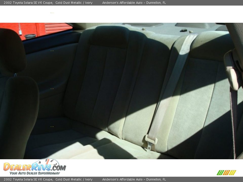 2002 Toyota Solara SE V6 Coupe Gold Dust Metallic / Ivory Photo #14