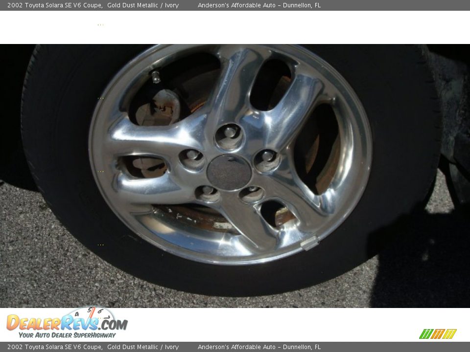 2002 Toyota Solara SE V6 Coupe Gold Dust Metallic / Ivory Photo #19