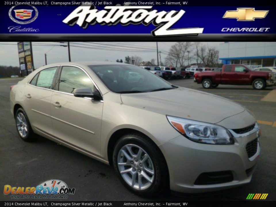 2014 Chevrolet Malibu LT Champagne Silver Metallic / Jet Black Photo #1