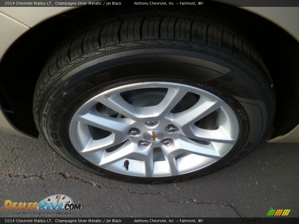 2014 Chevrolet Malibu LT Champagne Silver Metallic / Jet Black Photo #8