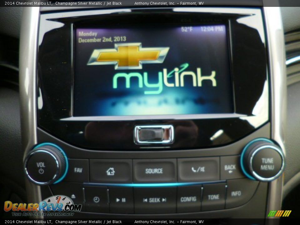 2014 Chevrolet Malibu LT Champagne Silver Metallic / Jet Black Photo #18