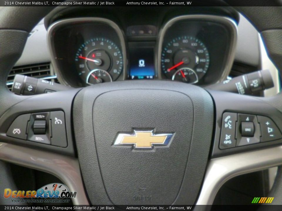 2014 Chevrolet Malibu LT Champagne Silver Metallic / Jet Black Photo #19