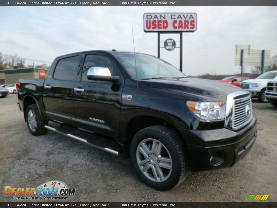 2013 Toyota Tundra Limited CrewMax 4x4 Black / Red Rock Photo #1