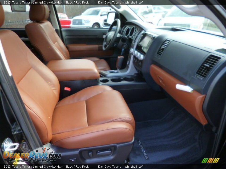 2013 Toyota Tundra Limited CrewMax 4x4 Black / Red Rock Photo #6