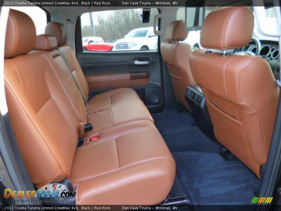 2013 Toyota Tundra Limited CrewMax 4x4 Black / Red Rock Photo #8