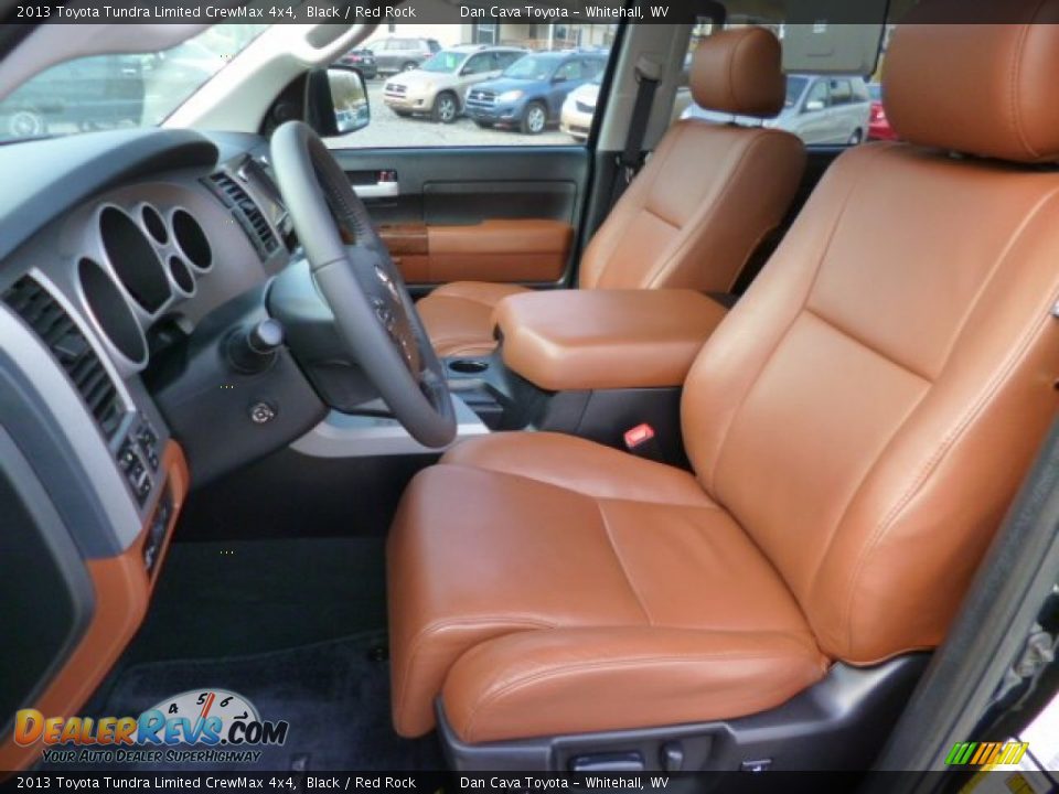 2013 Toyota Tundra Limited CrewMax 4x4 Black / Red Rock Photo #10