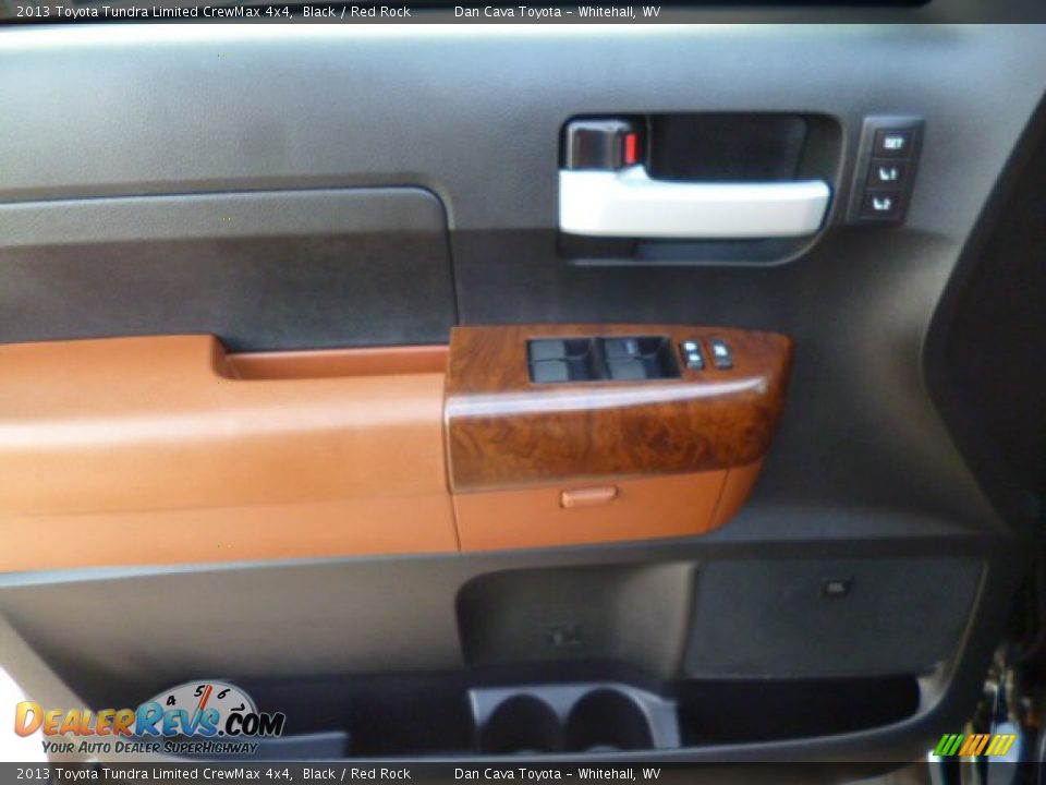 2013 Toyota Tundra Limited CrewMax 4x4 Black / Red Rock Photo #12