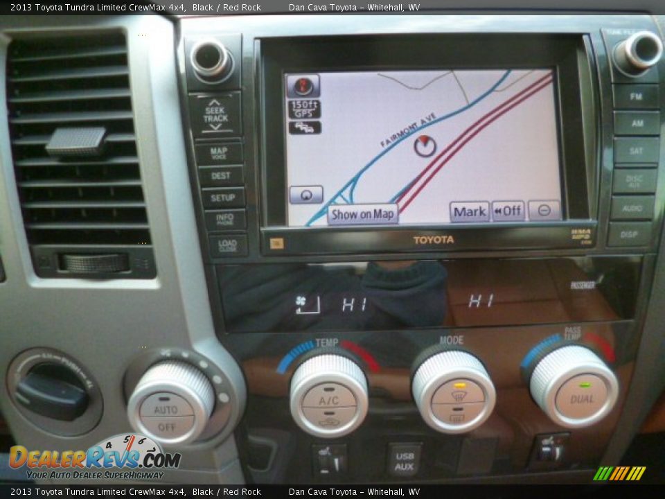 2013 Toyota Tundra Limited CrewMax 4x4 Black / Red Rock Photo #14