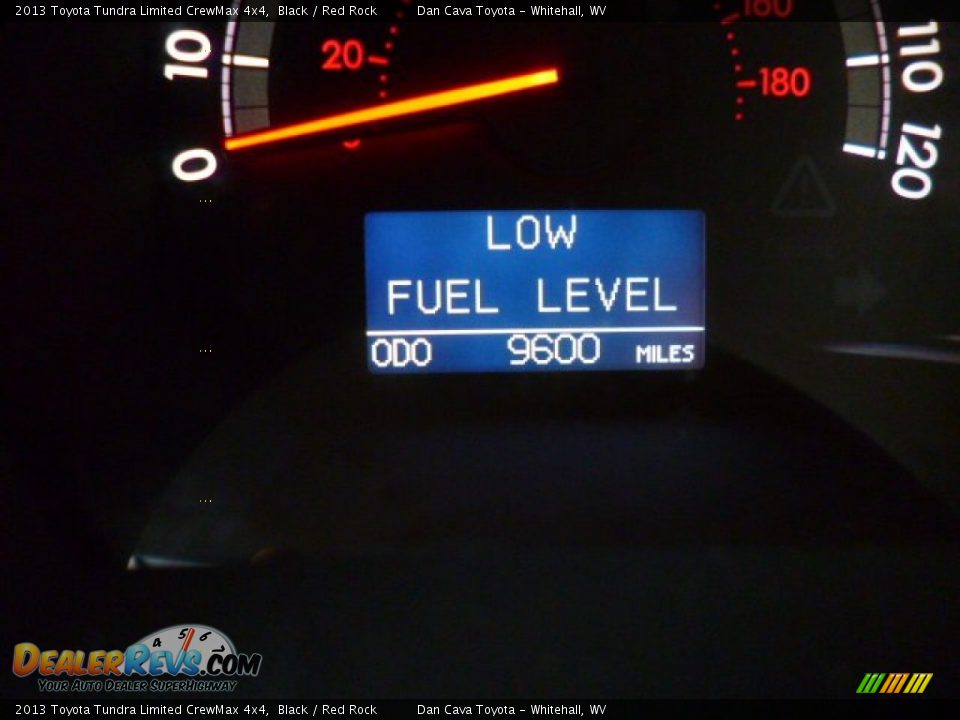 2013 Toyota Tundra Limited CrewMax 4x4 Black / Red Rock Photo #15