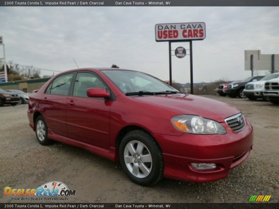 2006 Toyota Corolla S Impulse Red Pearl / Dark Charcoal Photo #1