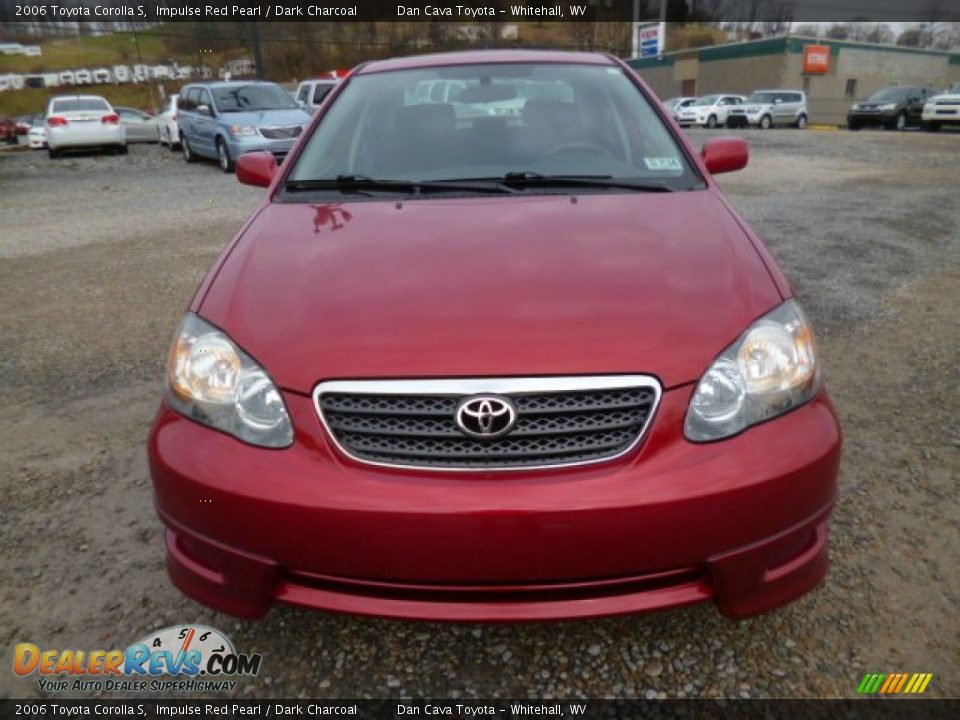 2006 Toyota Corolla S Impulse Red Pearl / Dark Charcoal Photo #2