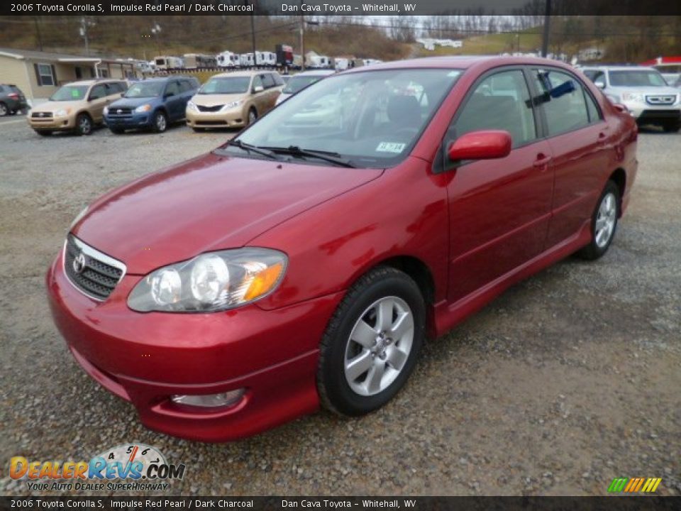 2006 Toyota Corolla S Impulse Red Pearl / Dark Charcoal Photo #3